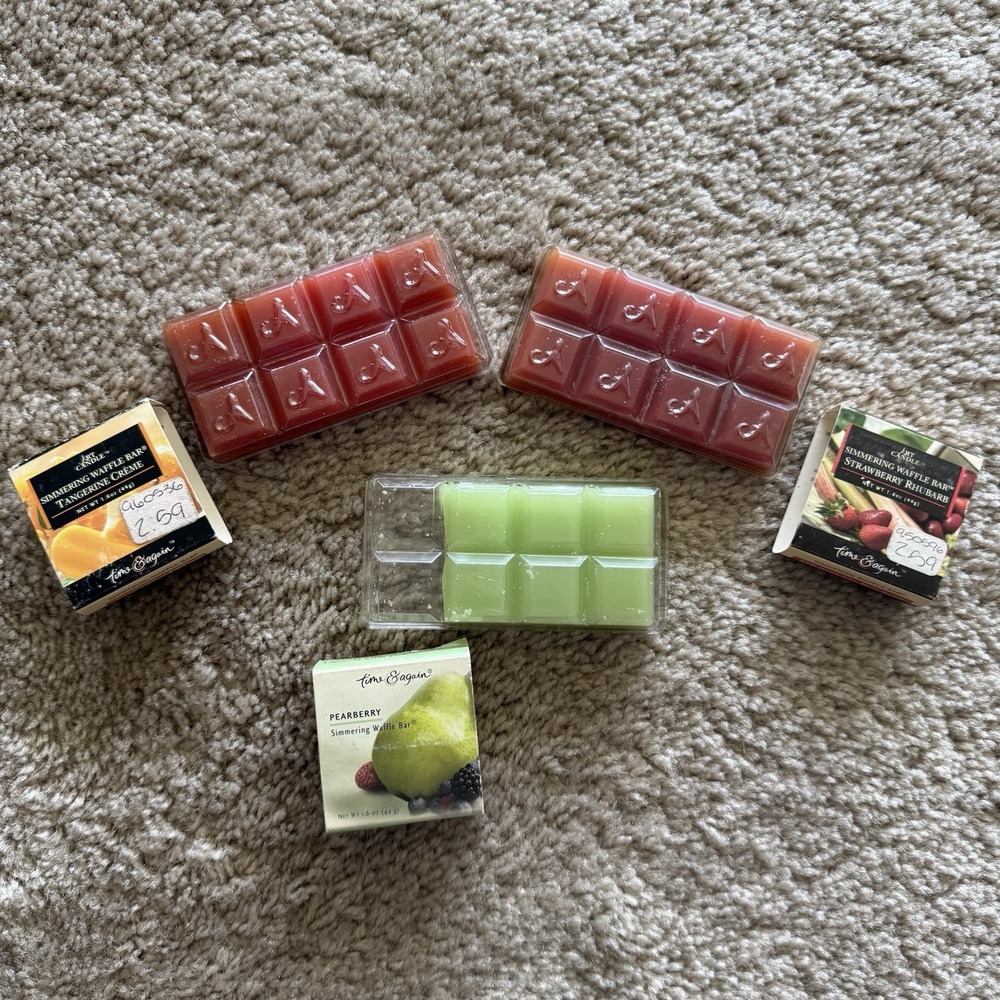 Lot of 3 Vintage Time & Again Wax Melts Simmering Waffle Bar Discontinued Scent - Picture 2 of 5